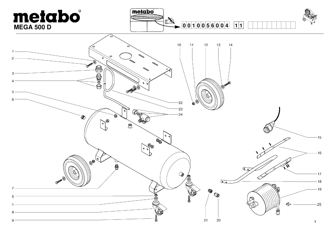 Metabo Mega 500 D manual 