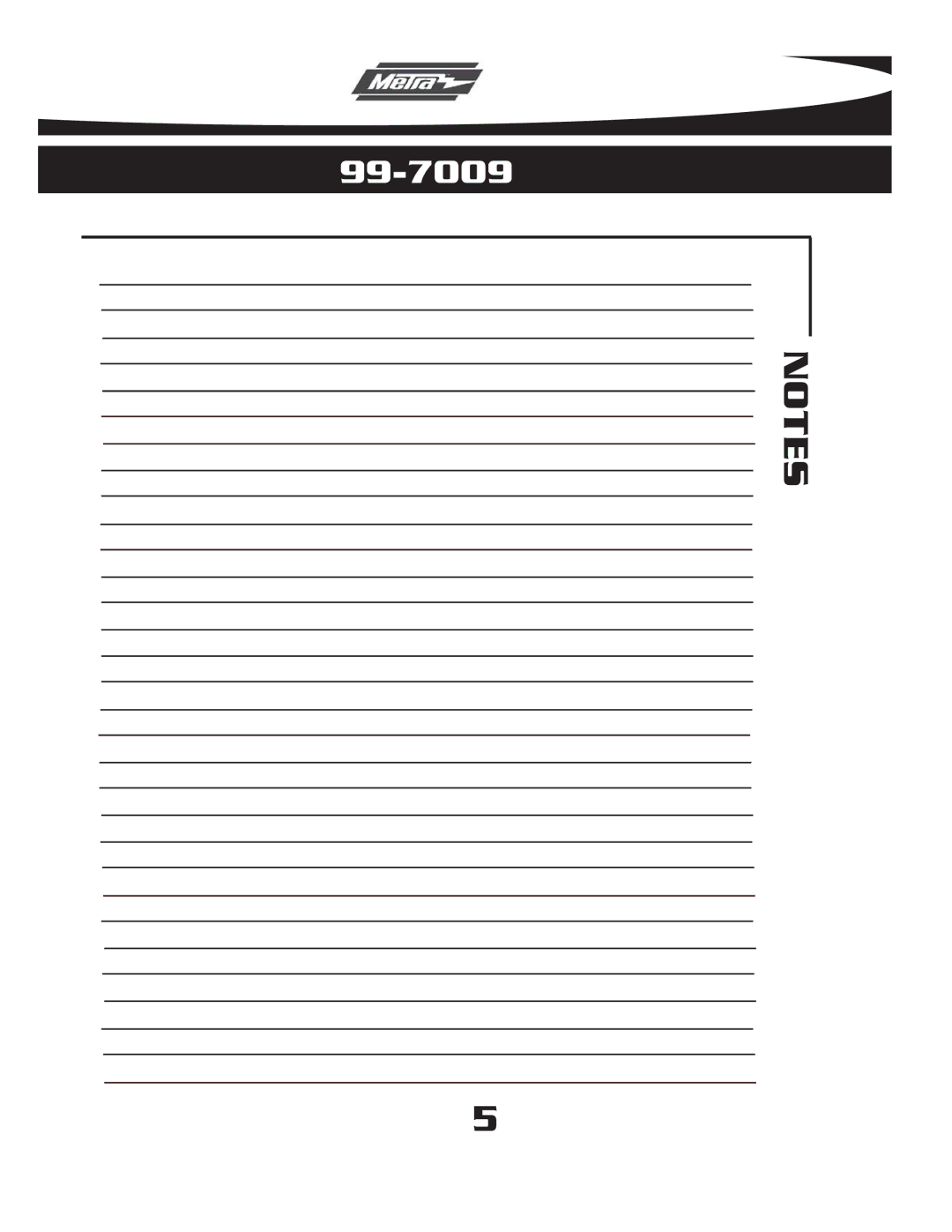 Metra Electronics 99-7009 installation instructions Cdih 