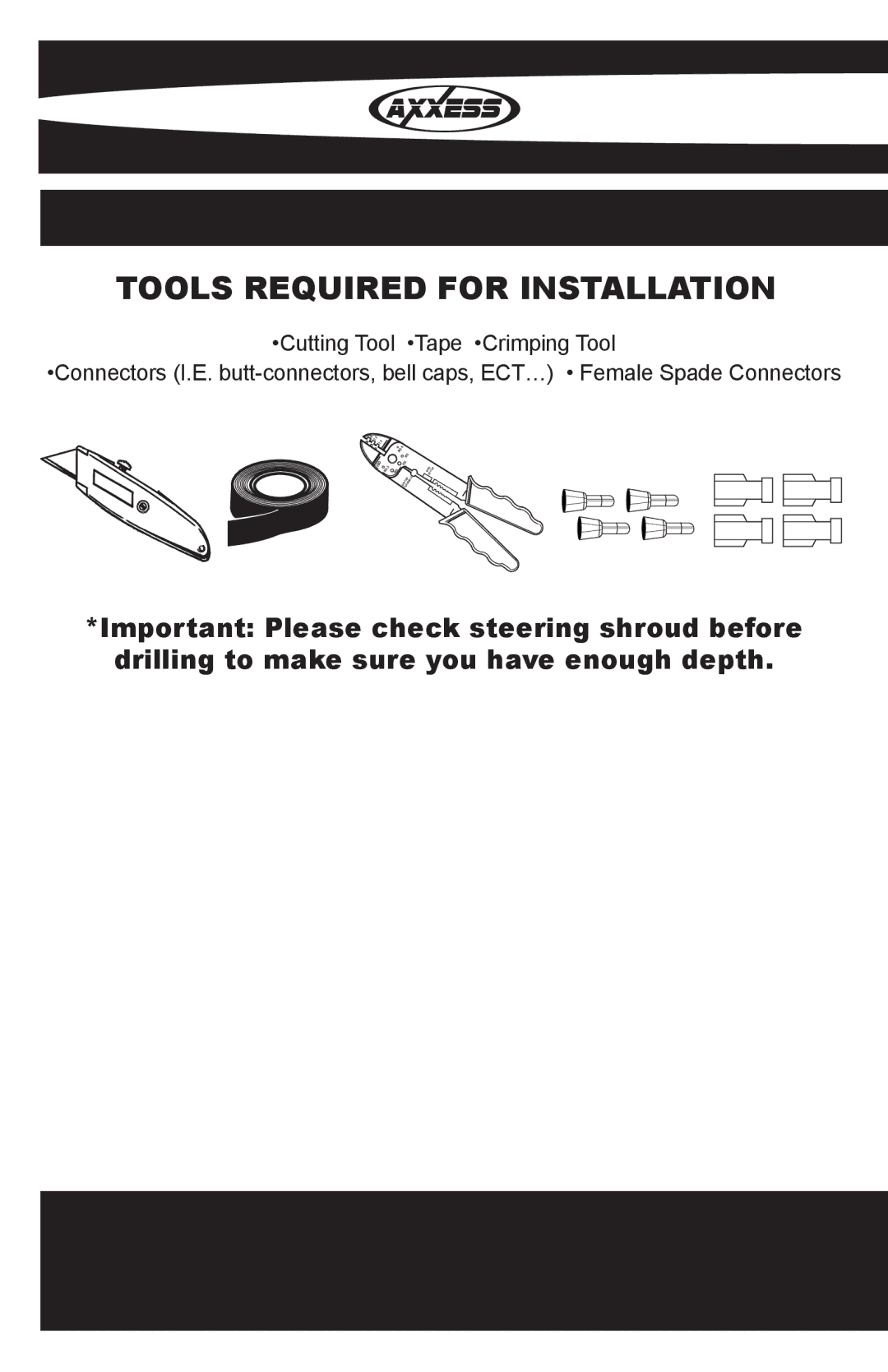 Metra Electronics OESWC-6502-STK installation instructions Tools Required for Installation 