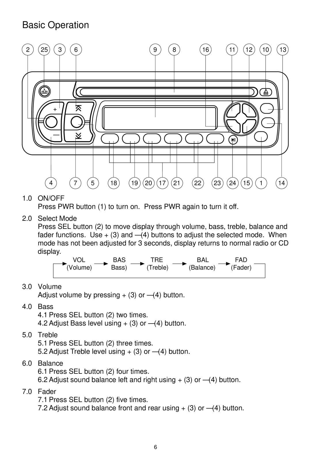 Metrik Mobile Electronics MCD-479 owner manual Basic Operation 