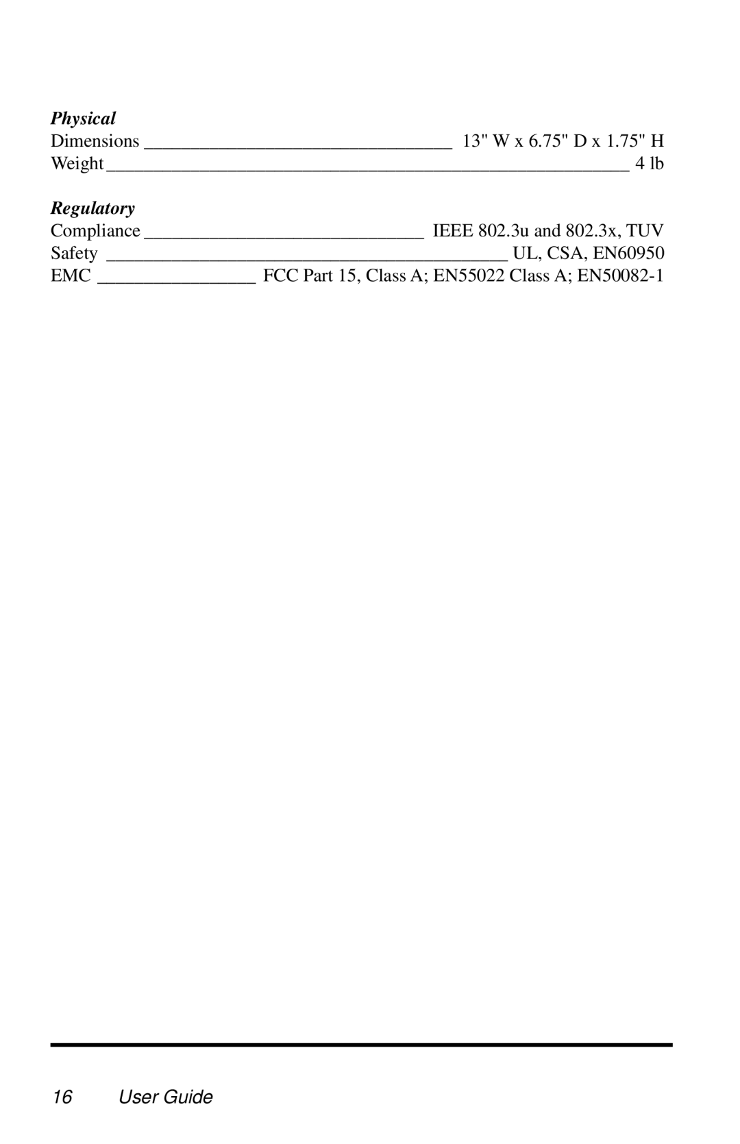 METRObility Optical Systems 3508-11 manual Physical 