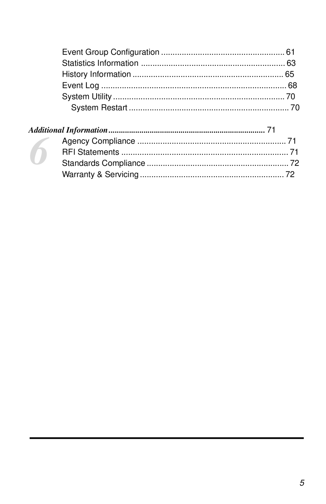 METRObility Optical Systems 8100 manual Additional Information 