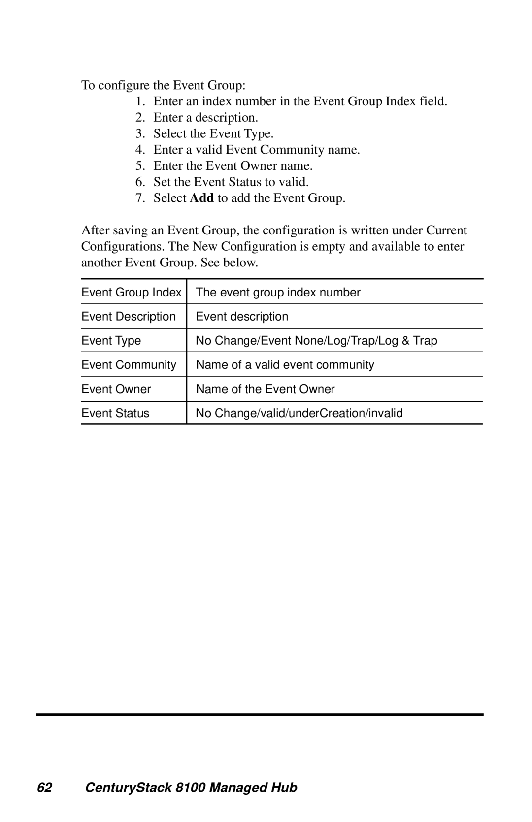 METRObility Optical Systems manual CenturyStack 8100 Managed Hub 