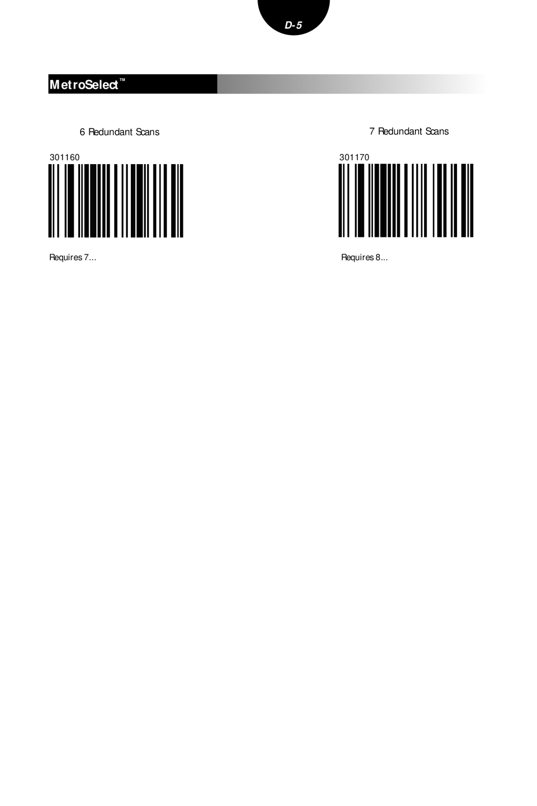 Metrologic Instruments MLPN 2407 manual Redundant Scans 