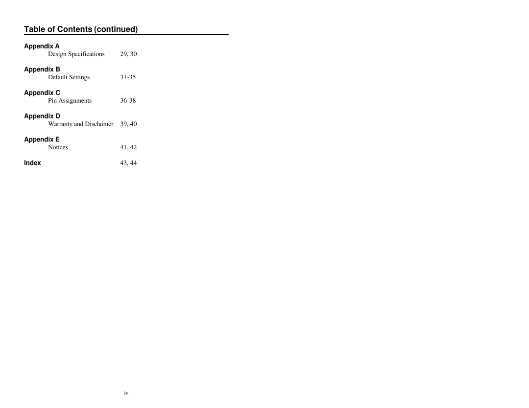 Metrologic Instruments MS7120 Series manual Appendix a, Appendix B, Appendix C, Appendix D, Appendix E Index 