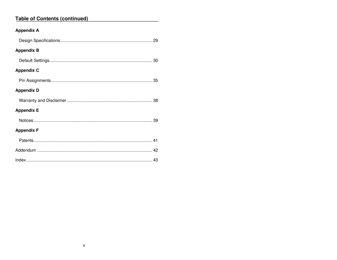 Metrologic Instruments MS9500 manual Appendix a, Appendix B, Appendix C, Appendix D, Appendix E Appendix F 