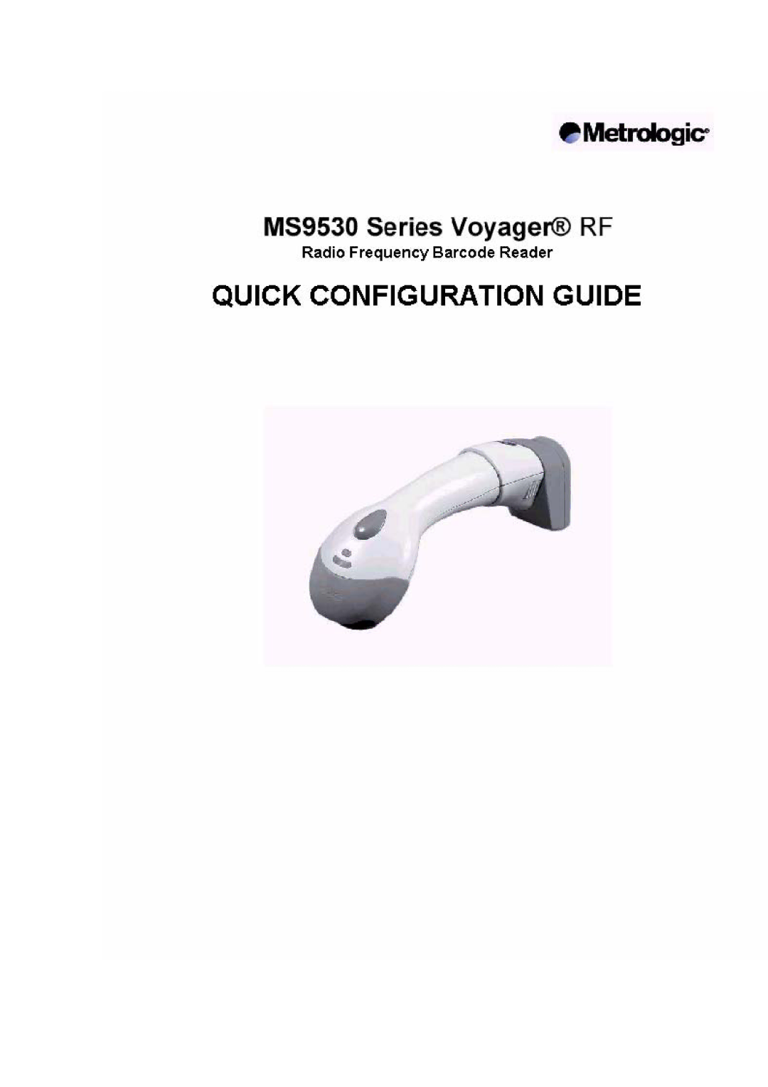 Metrologic Instruments MS9530 manual 