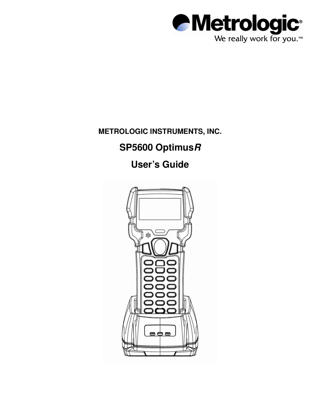 Metrologic Instruments manual SP5600 OptimusR User’s Guide 