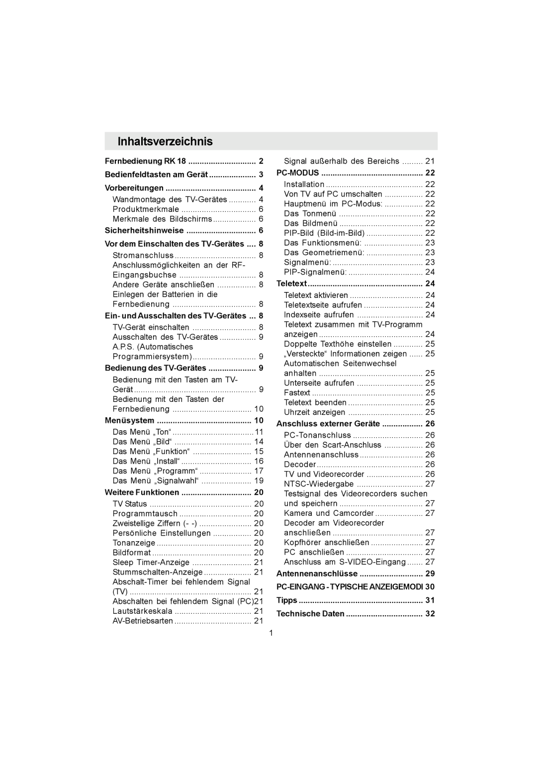 Metz 20 TK 51 operating instructions Inhaltsverzeichnis, Tipps Technische Daten 