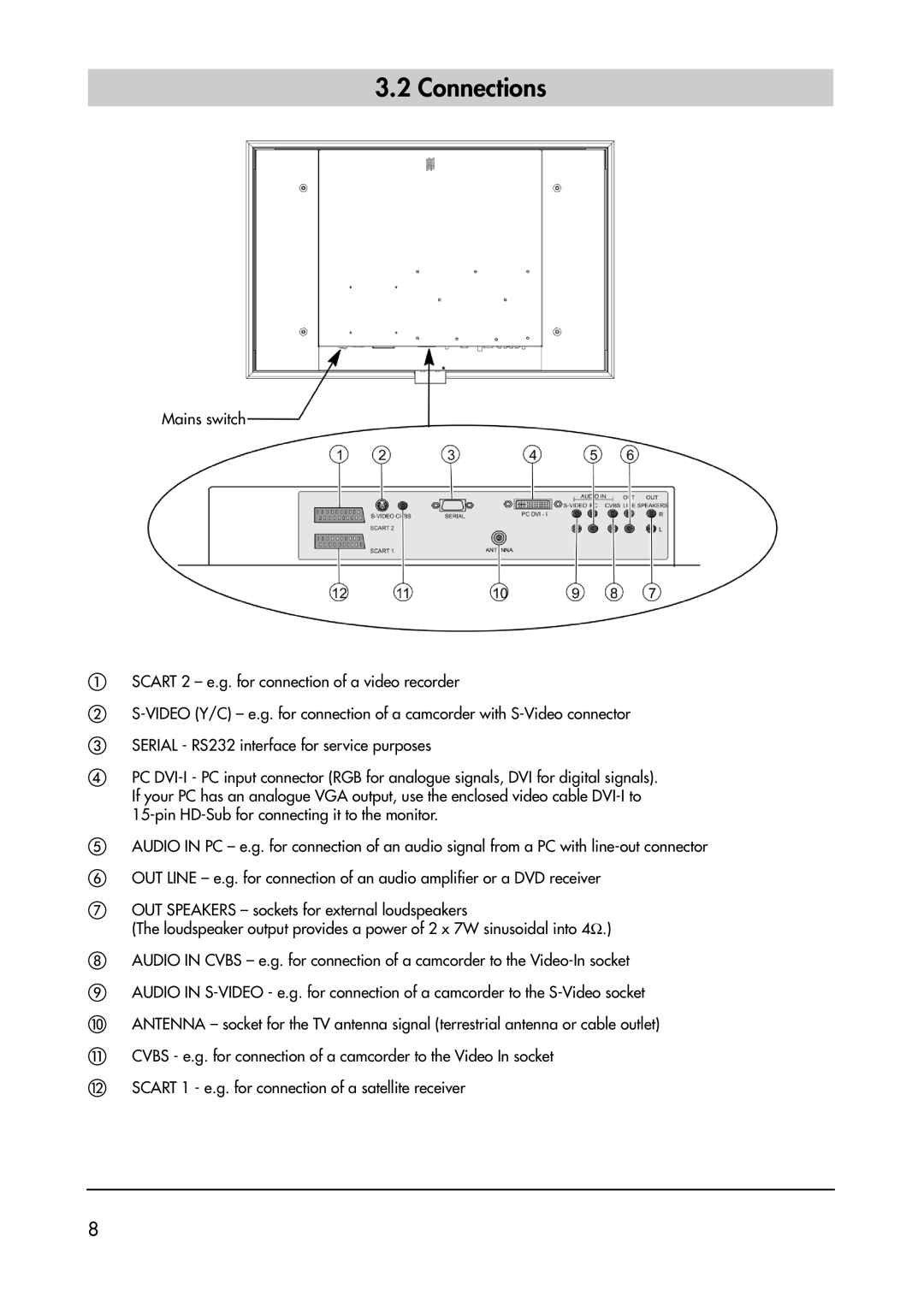 Metz 40 TK 81 manual Connections 