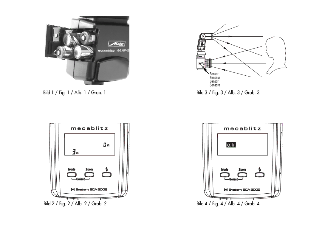 Metz 44 AF-3M instruction manual Bild 1 / / Afb / Grab 