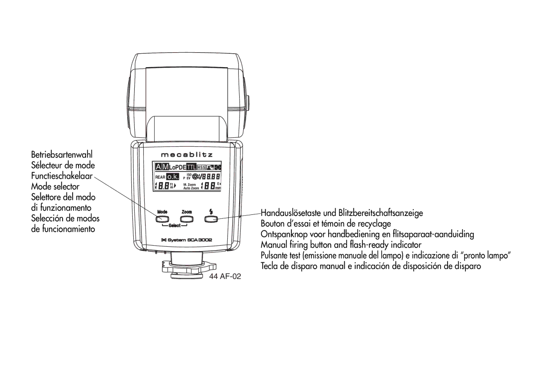 Metz 44 AF-3M instruction manual 44 AF-02 