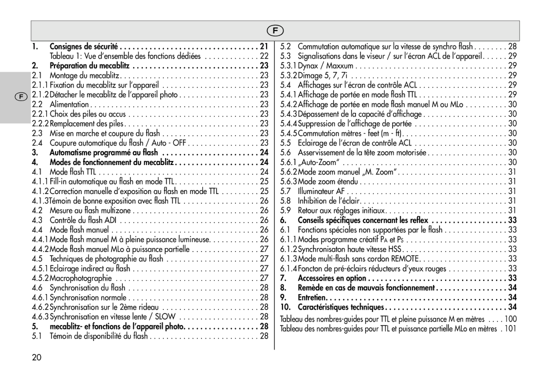 Metz 44 AF-3M instruction manual 