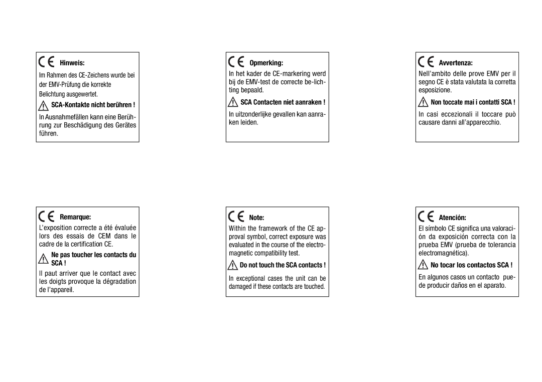 Metz 44 MZ-2 instruction manual Hinweis, Uitzonderlijke gevallen kan aanra- ken leiden 