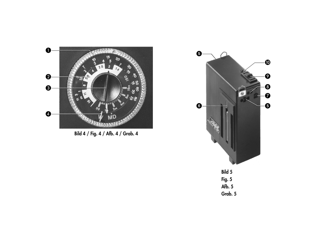 Metz 60 CT-1 instruction manual Bild 4 / / Afb / Grab 