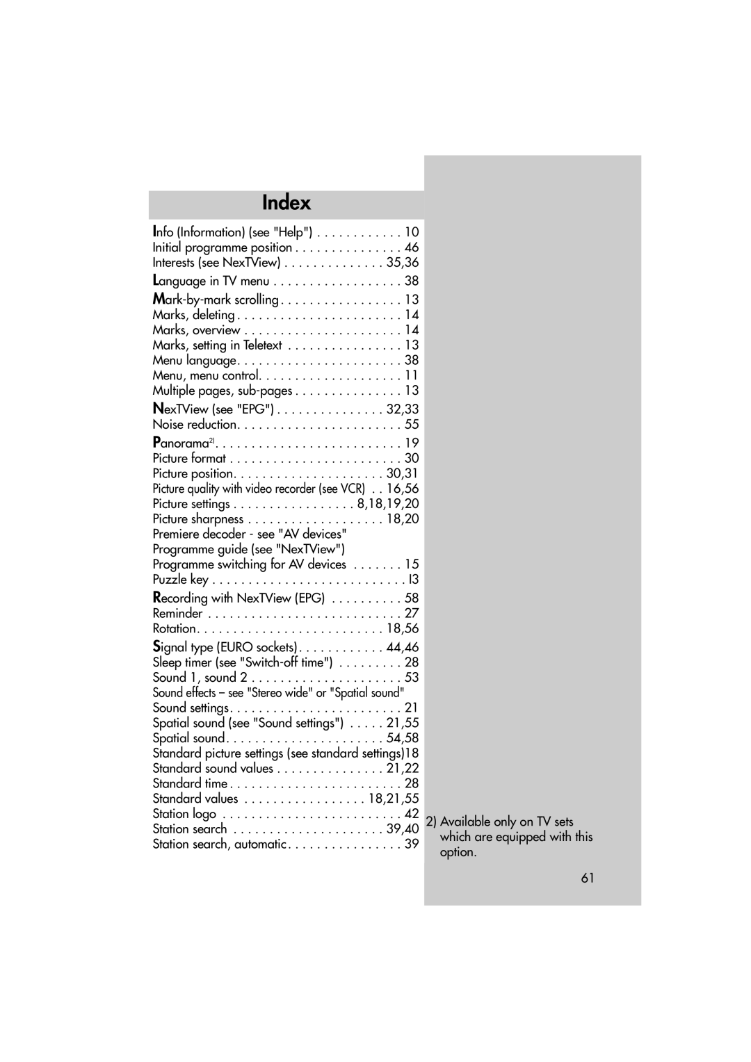 Metz MF 72TL68, MF 82TL95 manual Programme guide see NexTView 