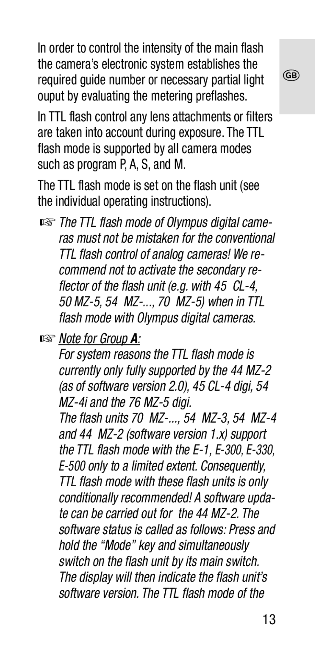 Metz SCA 3202-M manual 