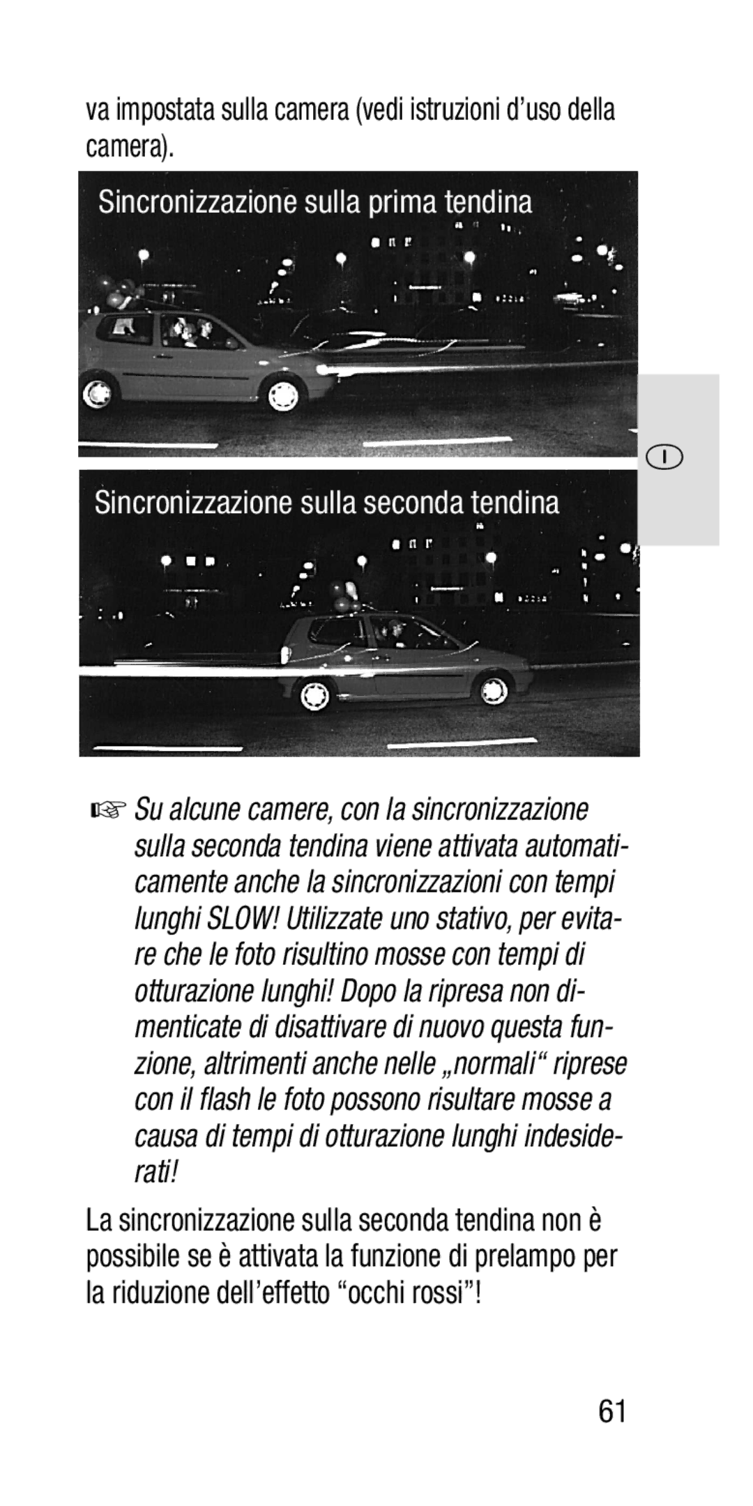 Metz SCA 3202-M manual Va impostata sulla camera vedi istruzioni d’uso della camera 