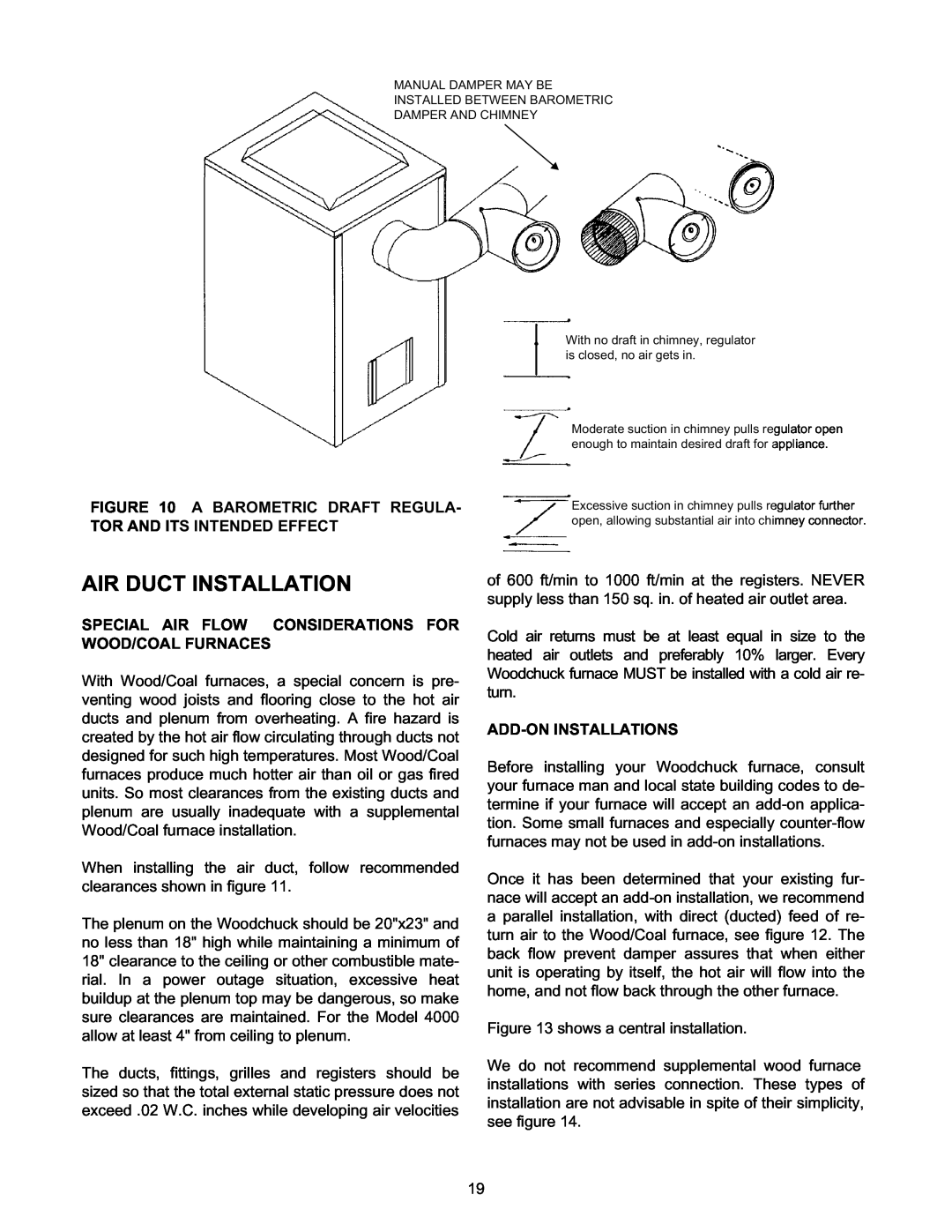 Meyer 2900, 526, 4000 manual Air Duct Installation, Add-Oninstallations 