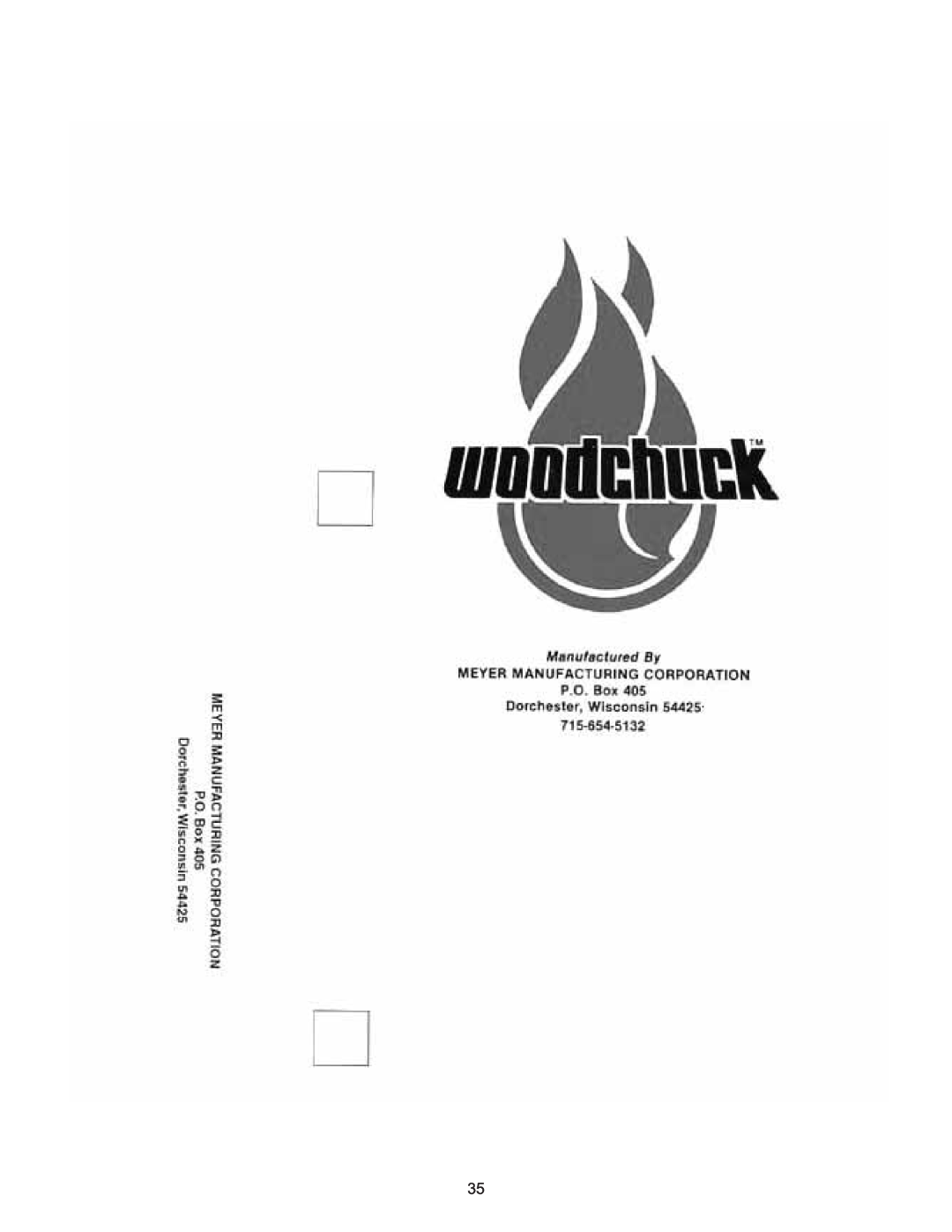 Meyer 526, woodchuck, 2900, 4000 manual 