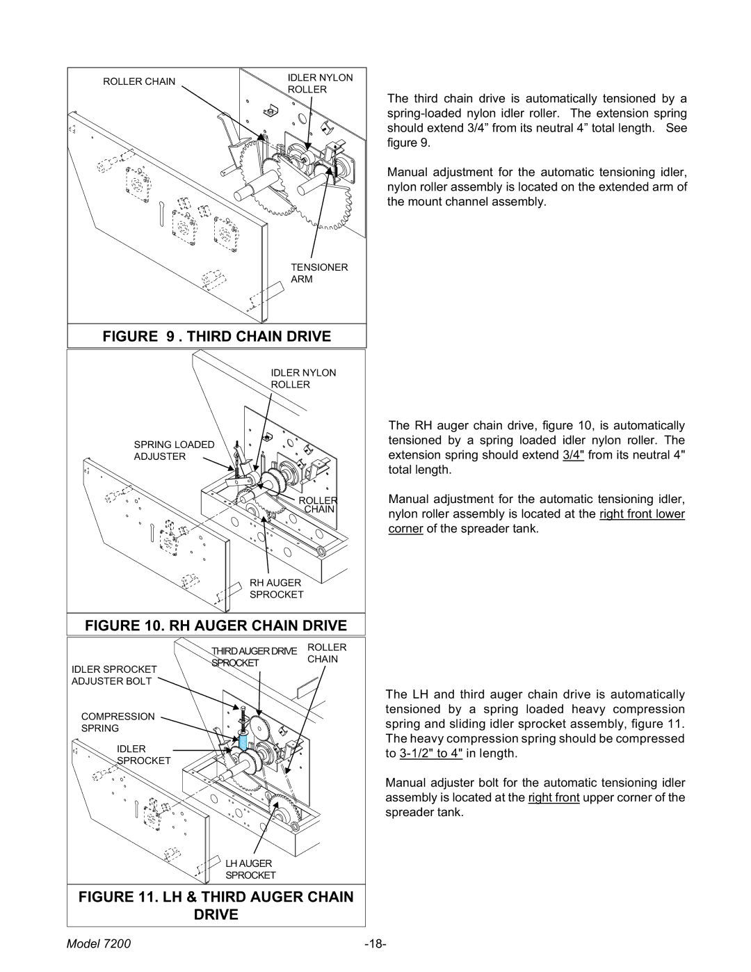 Meyer 7200 manual Third Chain Drive 