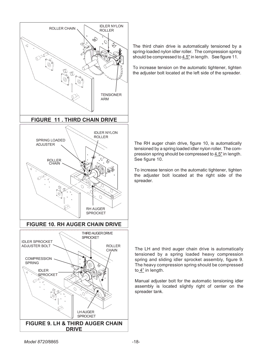 Meyer 8720, 8865 manual Third Chain Drive 