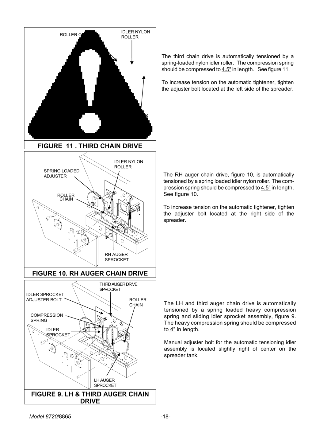 Meyer 8720, 8865 manual Third Chain Drive 