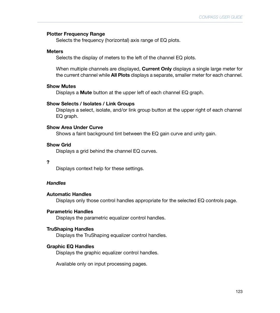 Meyer Sound galileo 616 operating instructions Handles 