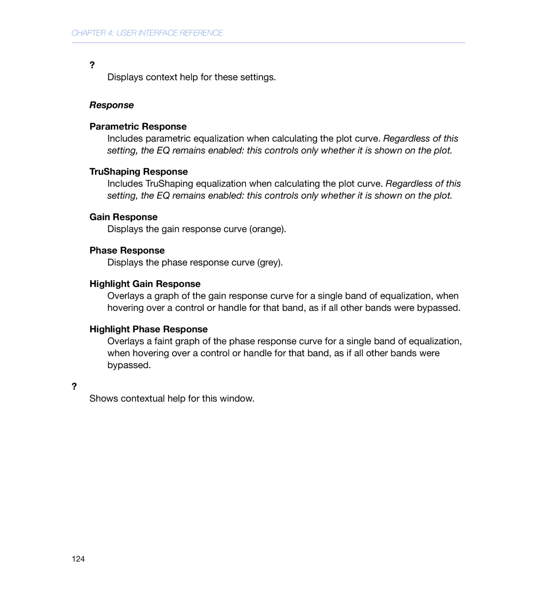 Meyer Sound galileo 616 operating instructions Response 