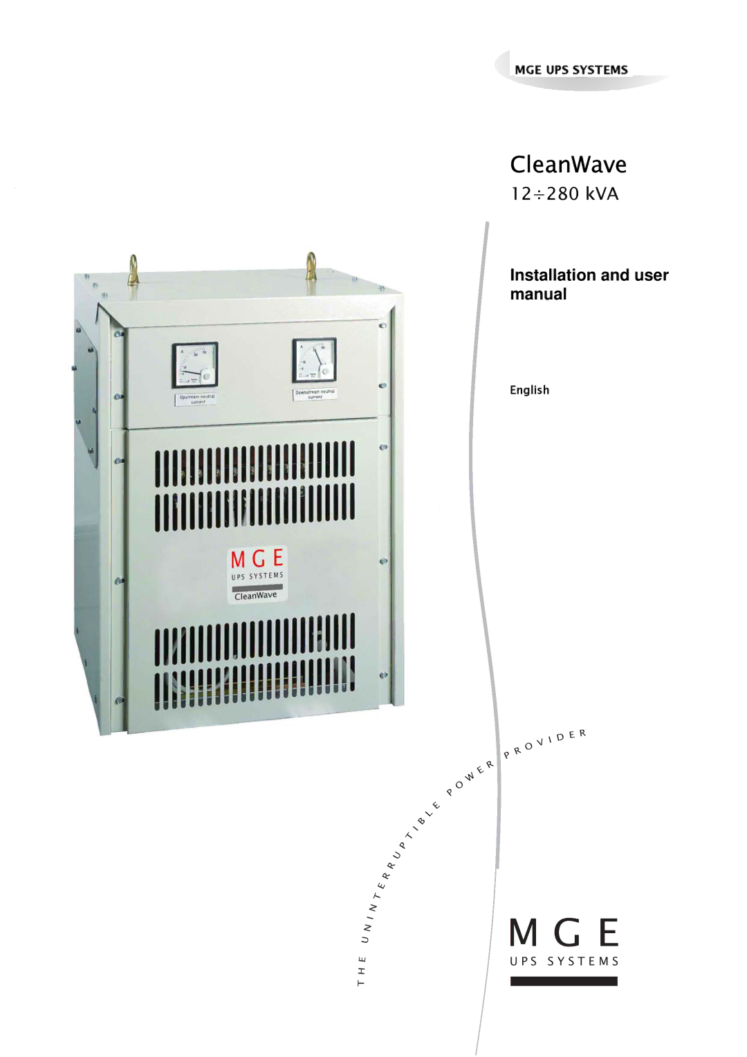 MGE UPS Systems 12280 kVA user manual CleanWave 