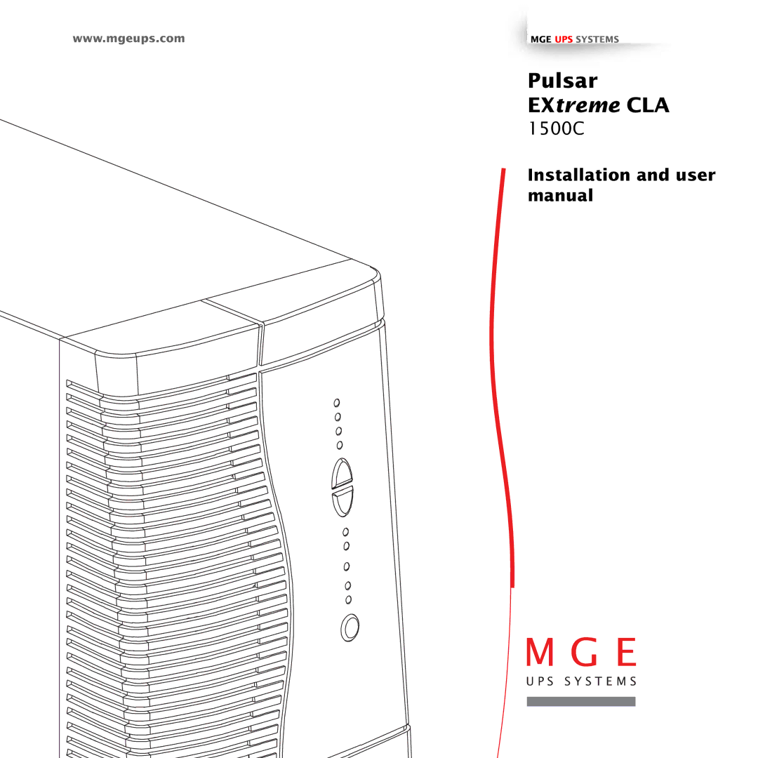 MGE UPS Systems 1500C user manual Pulsar, EXtreme CLA 