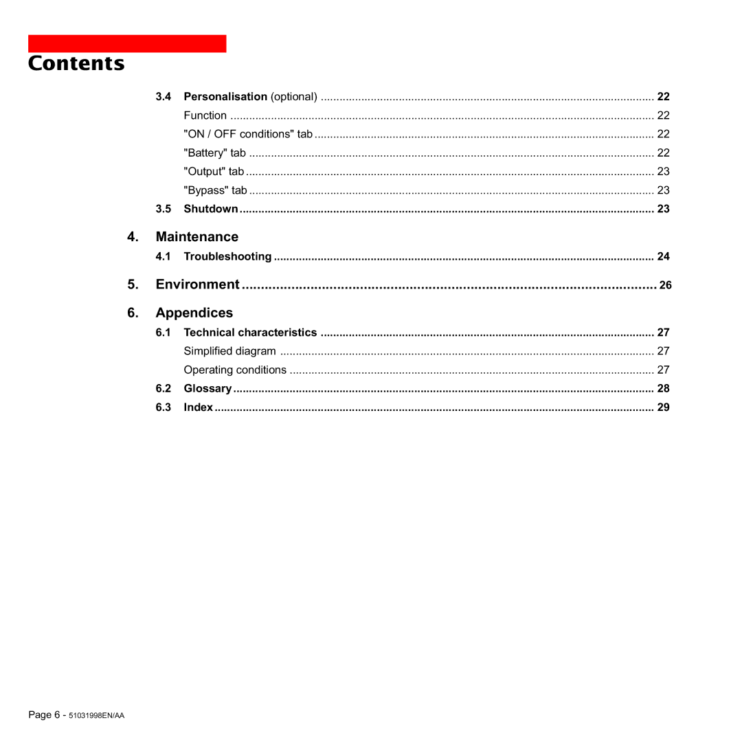 MGE UPS Systems 1500C user manual Maintenance 