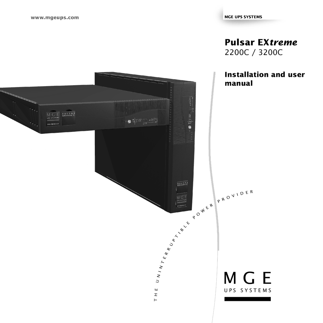MGE UPS Systems 3200C, 2200C user manual Pulsar EXtreme 