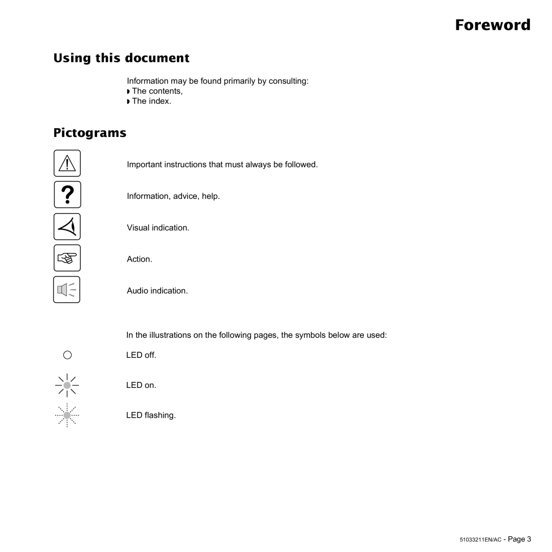 MGE UPS Systems 2000, 3000 VA user manual Foreword, Using this document, Pictograms 