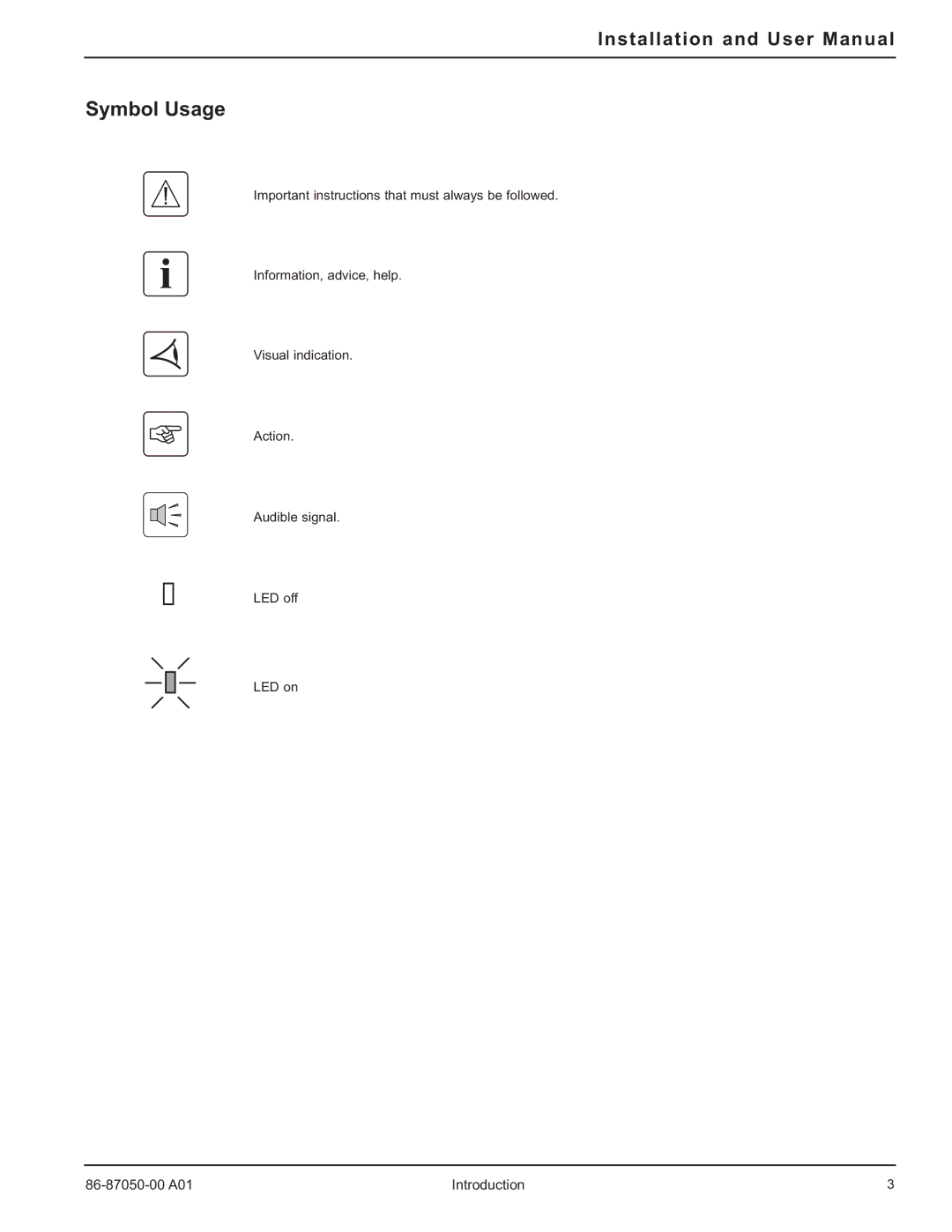 MGE UPS Systems 5000 RT user manual Symbol Usage 