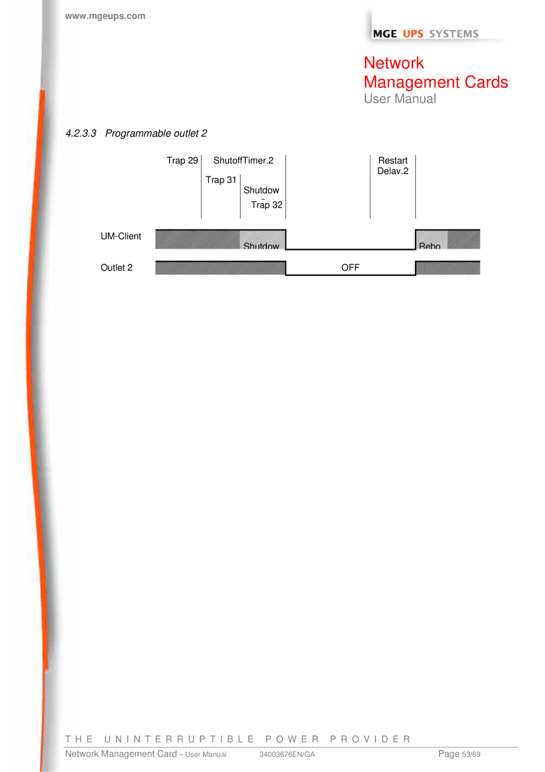 MGE UPS Systems 66074, 66244, 66846 user manual Network 