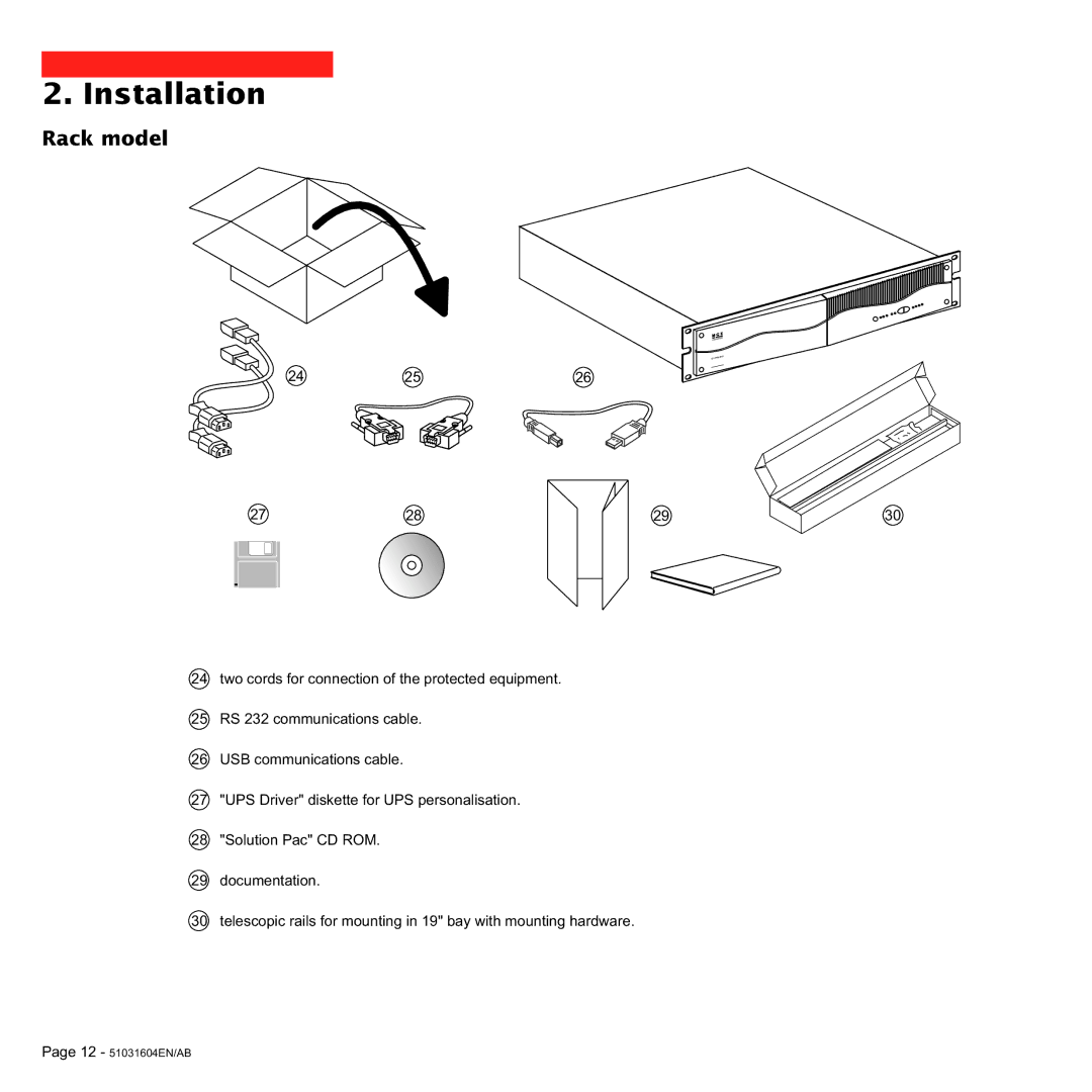 MGE UPS Systems 700C, 1000C user manual 12 51031604EN/AB 