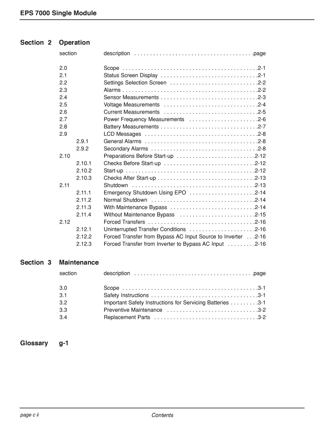 MGE UPS Systems user manual EPS 7000 Single Module Operation 