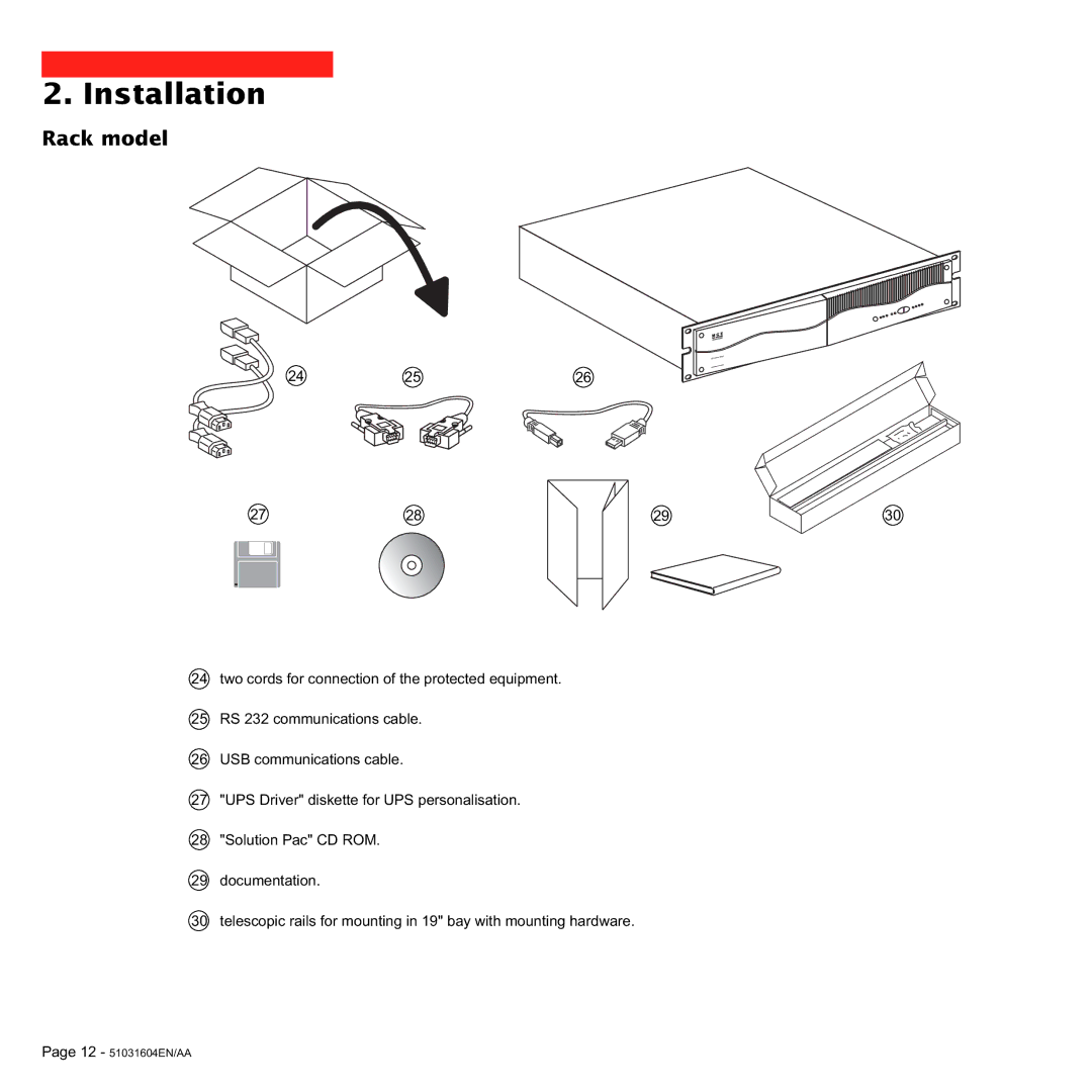 MGE UPS Systems Pulsar EX 700, Pulsar EX 1000, Pulsar EX 1500 user manual 12 51031604EN/AA 