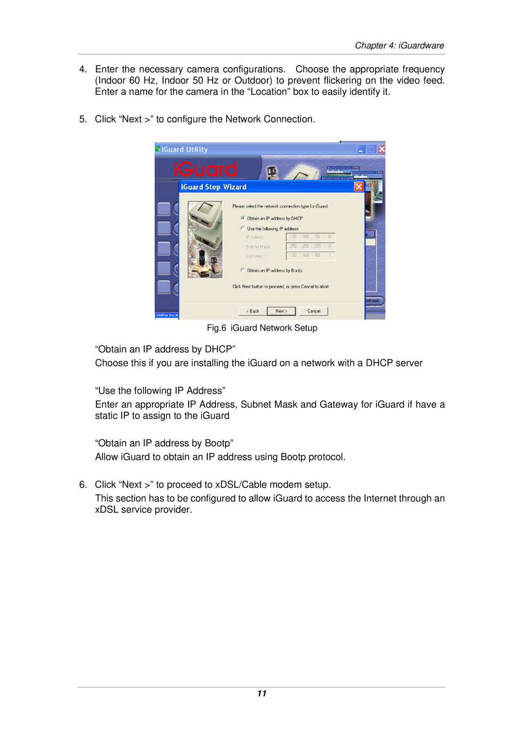 Micon IP-220E manual IGuard Network Setup 