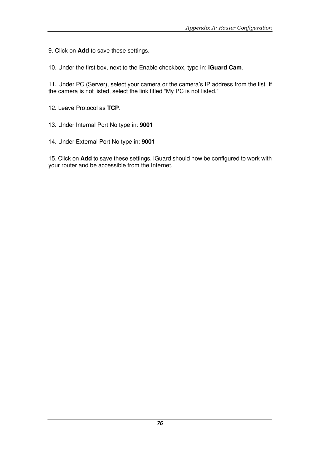 Micon IP-220E manual Appendix a Router Configuration 