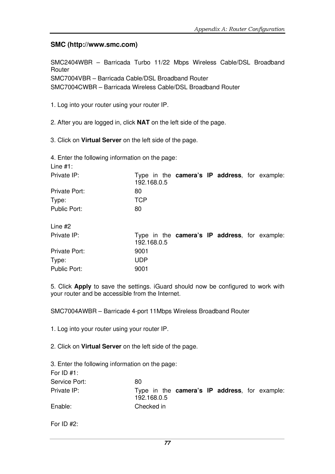 Micon IP-220E manual Tcp 