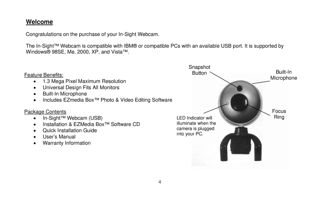 Micro Innovations IC455C user manual Welcome 