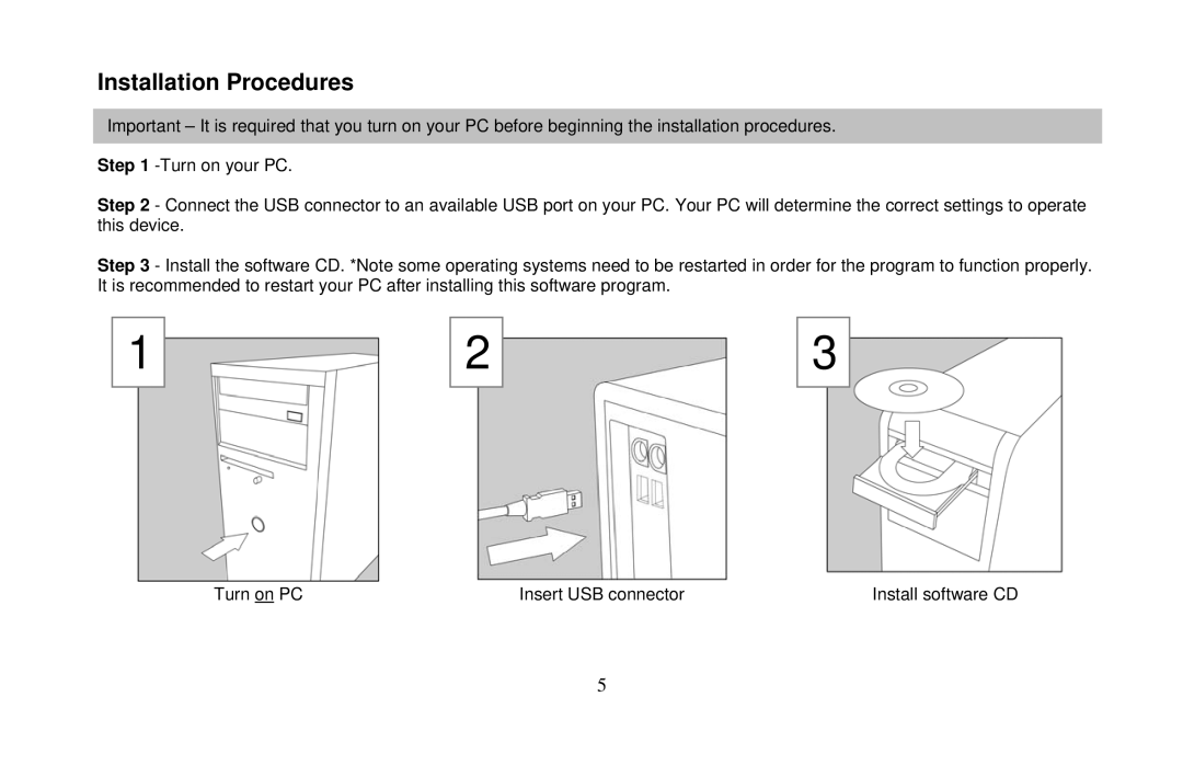 Micro Innovations KB565BL user manual Installation Procedures 