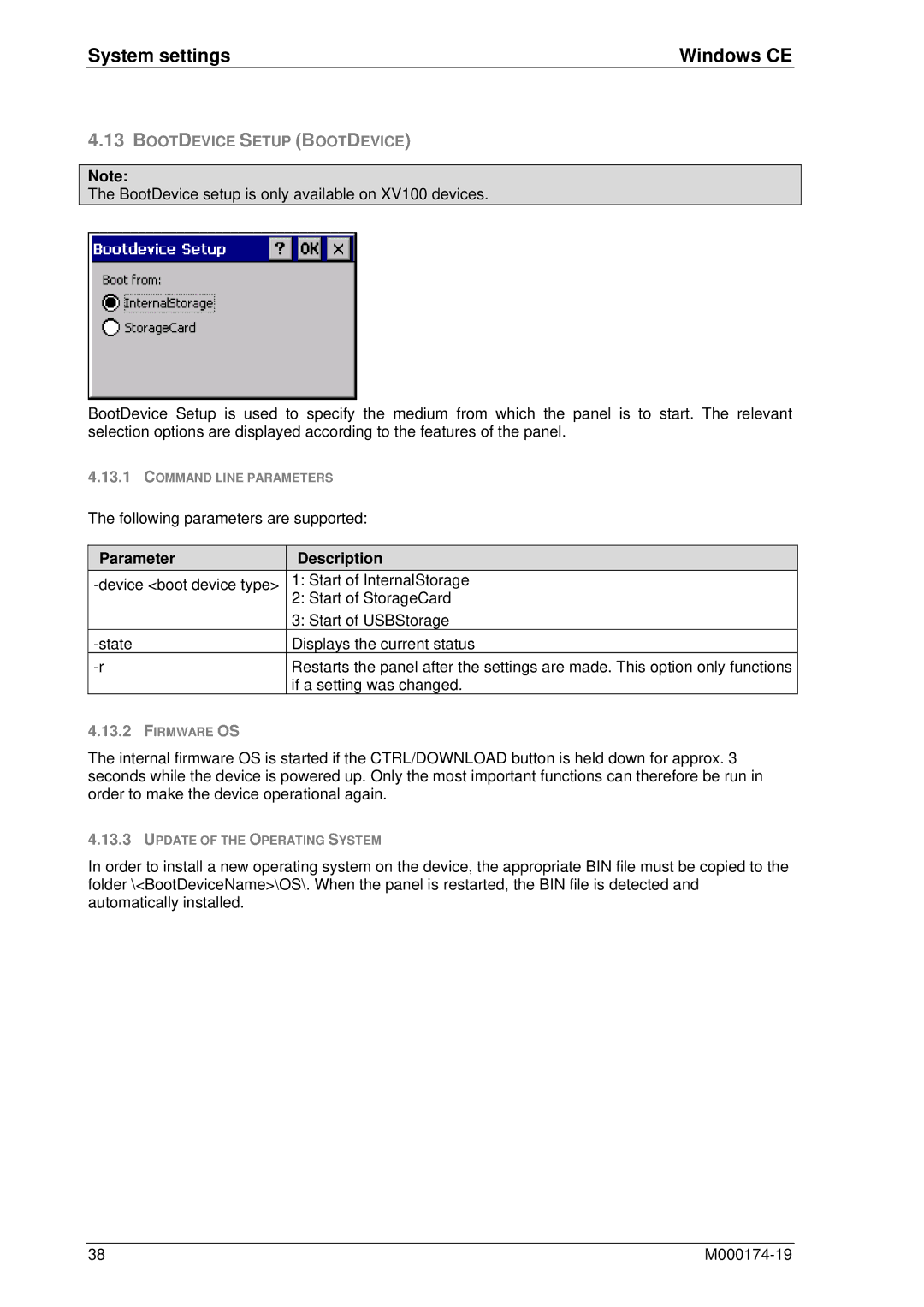 Micro Innovations M000174-19 manual Bootdevice Setup Bootdevice 