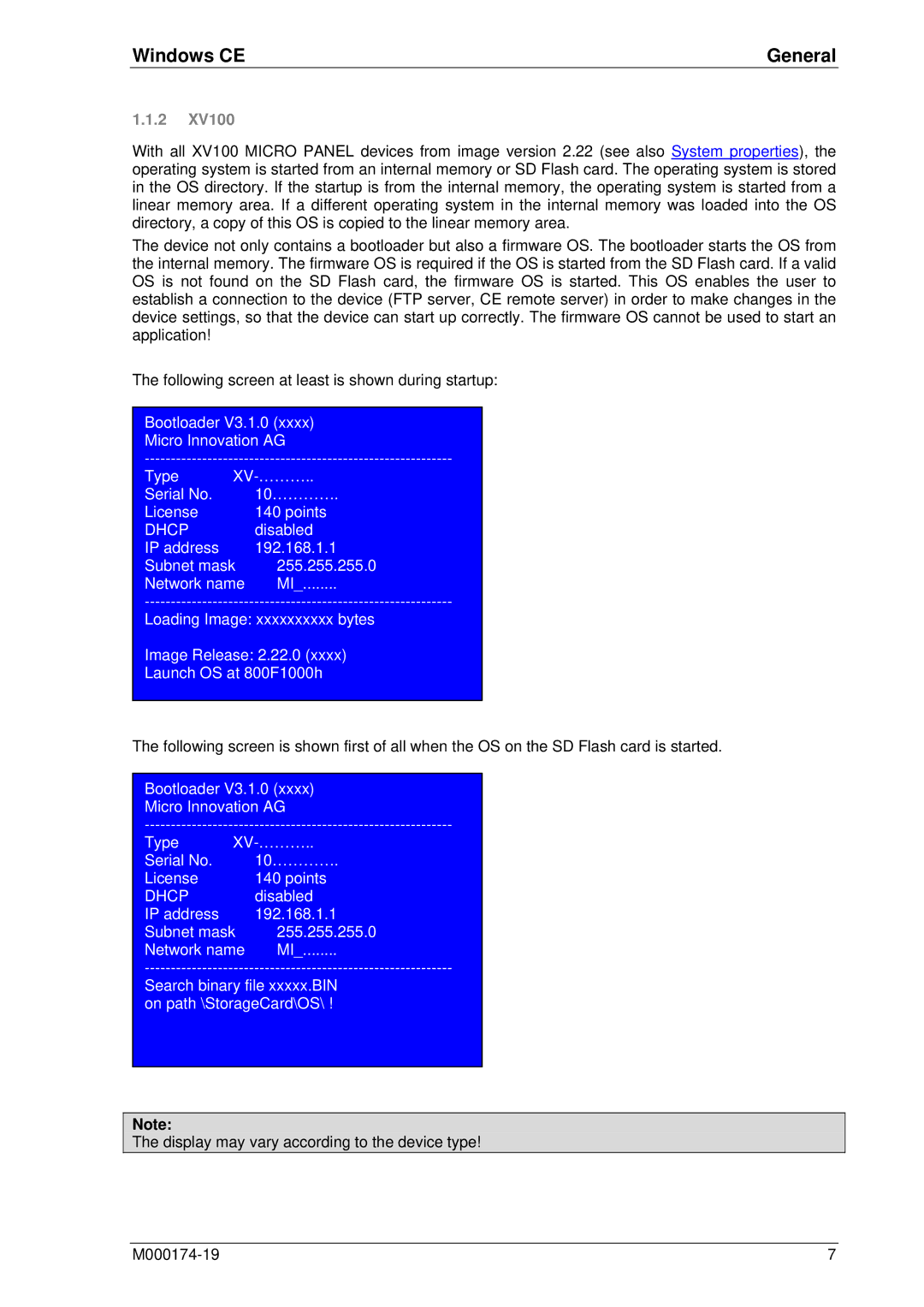 Micro Innovations M000174-19 manual Windows CE General, Dhcp 