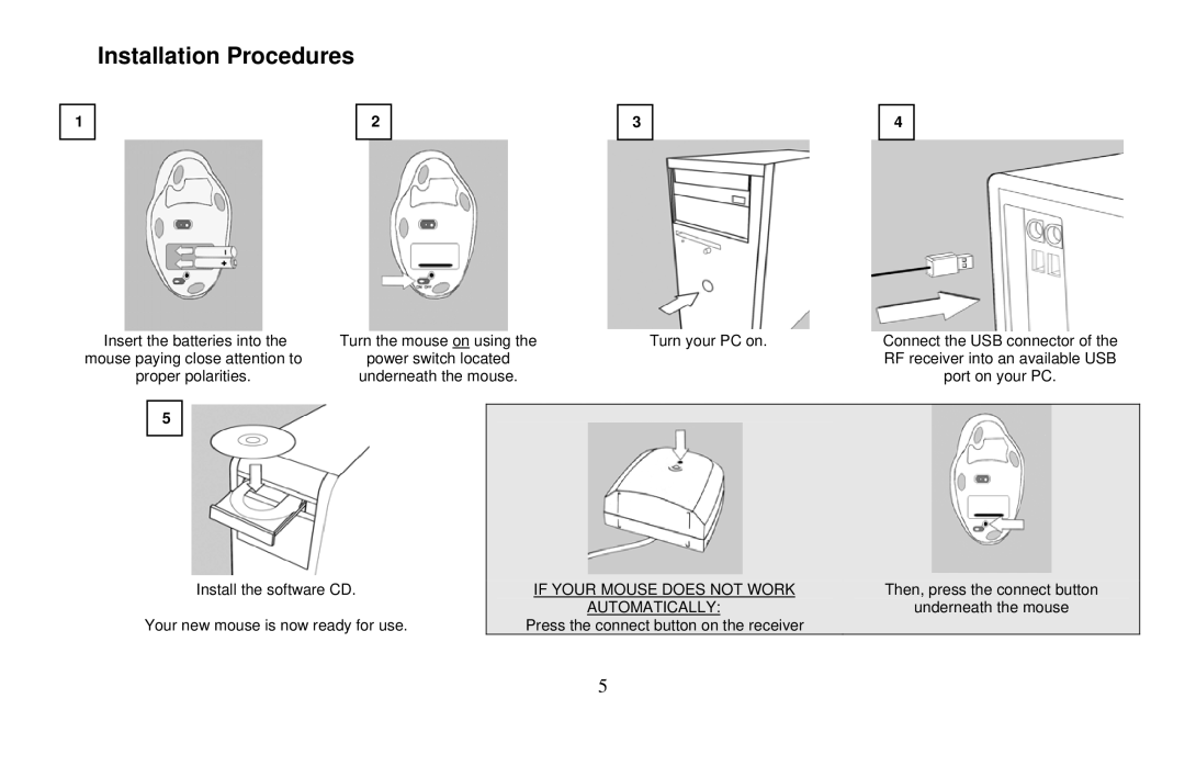 Micro Innovations PD7260LSR user manual Installation Procedures 