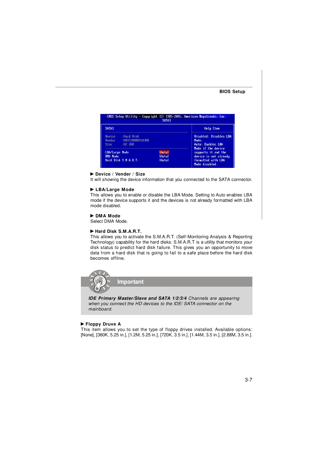 Micro Star  Computer G31M Bios Setup Device / Vender / Size, LBA/Large Mode, DMA Mode, Hard Disk S.M.A.R.T, Floppy Druve a 