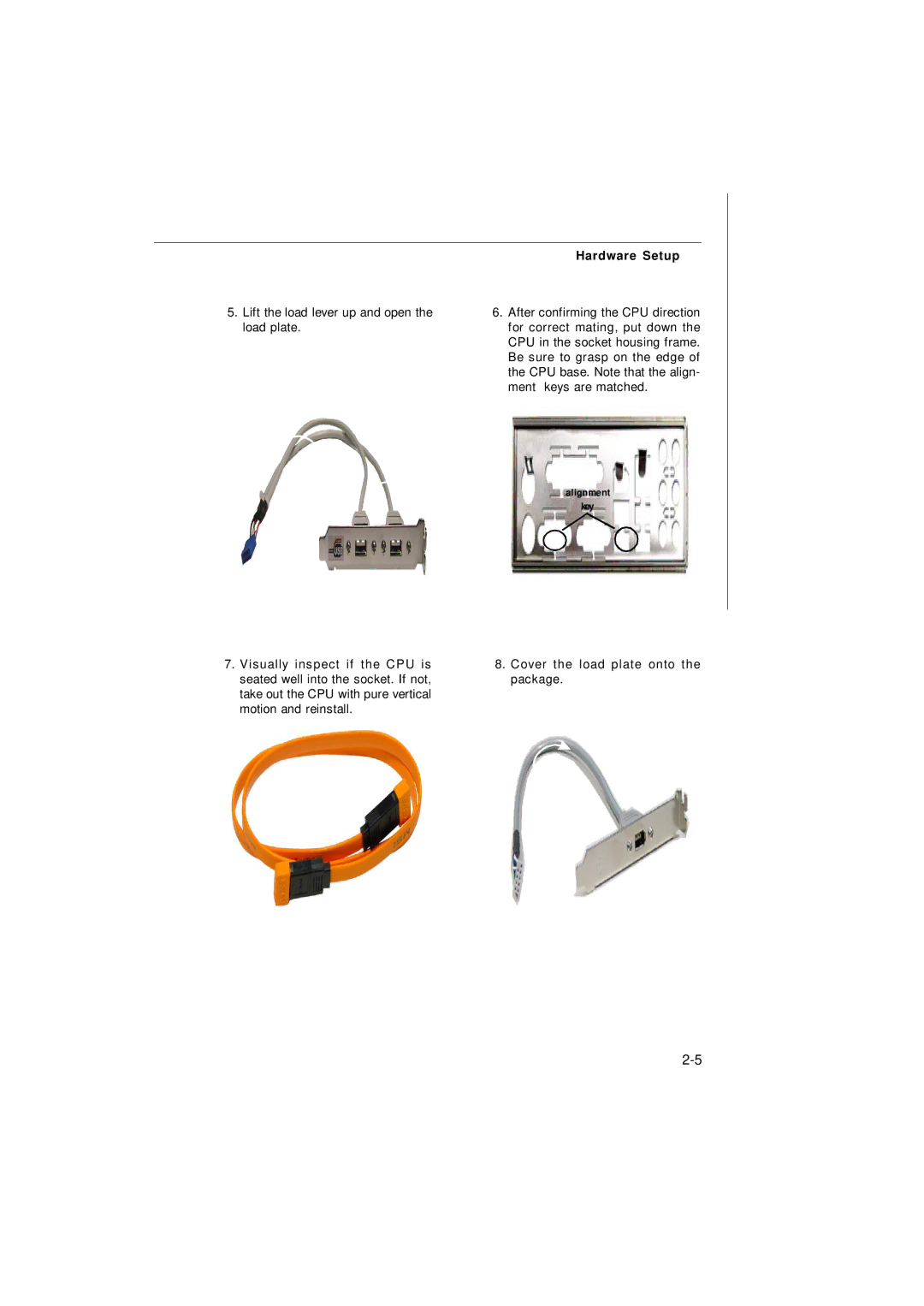 Micro Star  Computer G52-73601X1 manual Lift the load lever up and open the load plate 