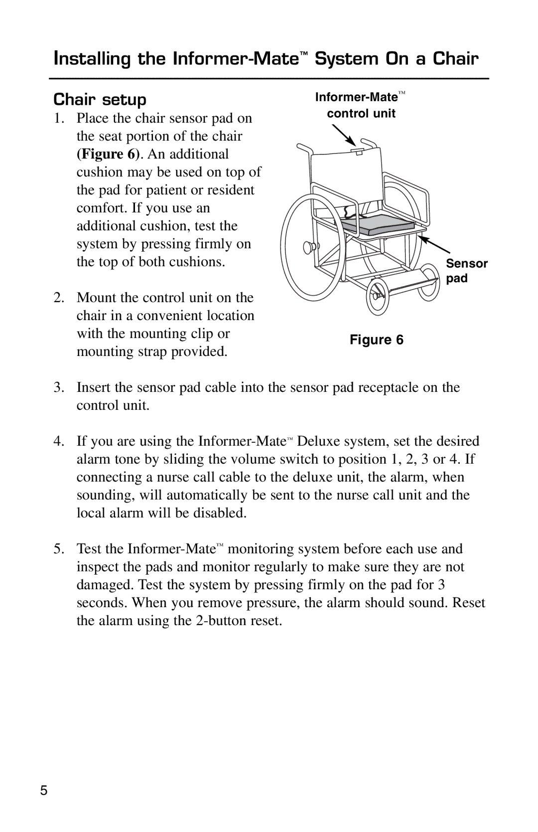 Micro Technic 81791, 81781 user manual Installing the Informer-MateSystem On a Chair 